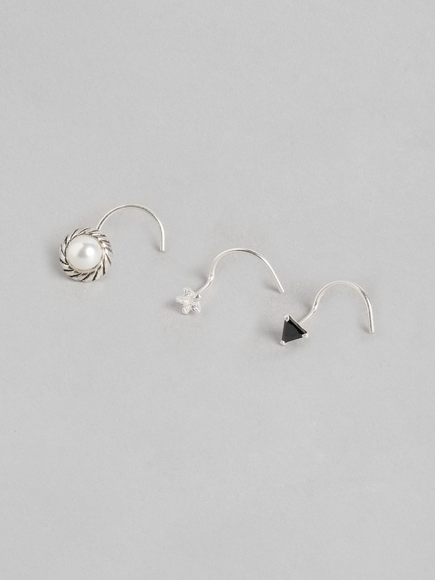 March by FableStreet 92.5 Sterling Silver Classic Nose Ring