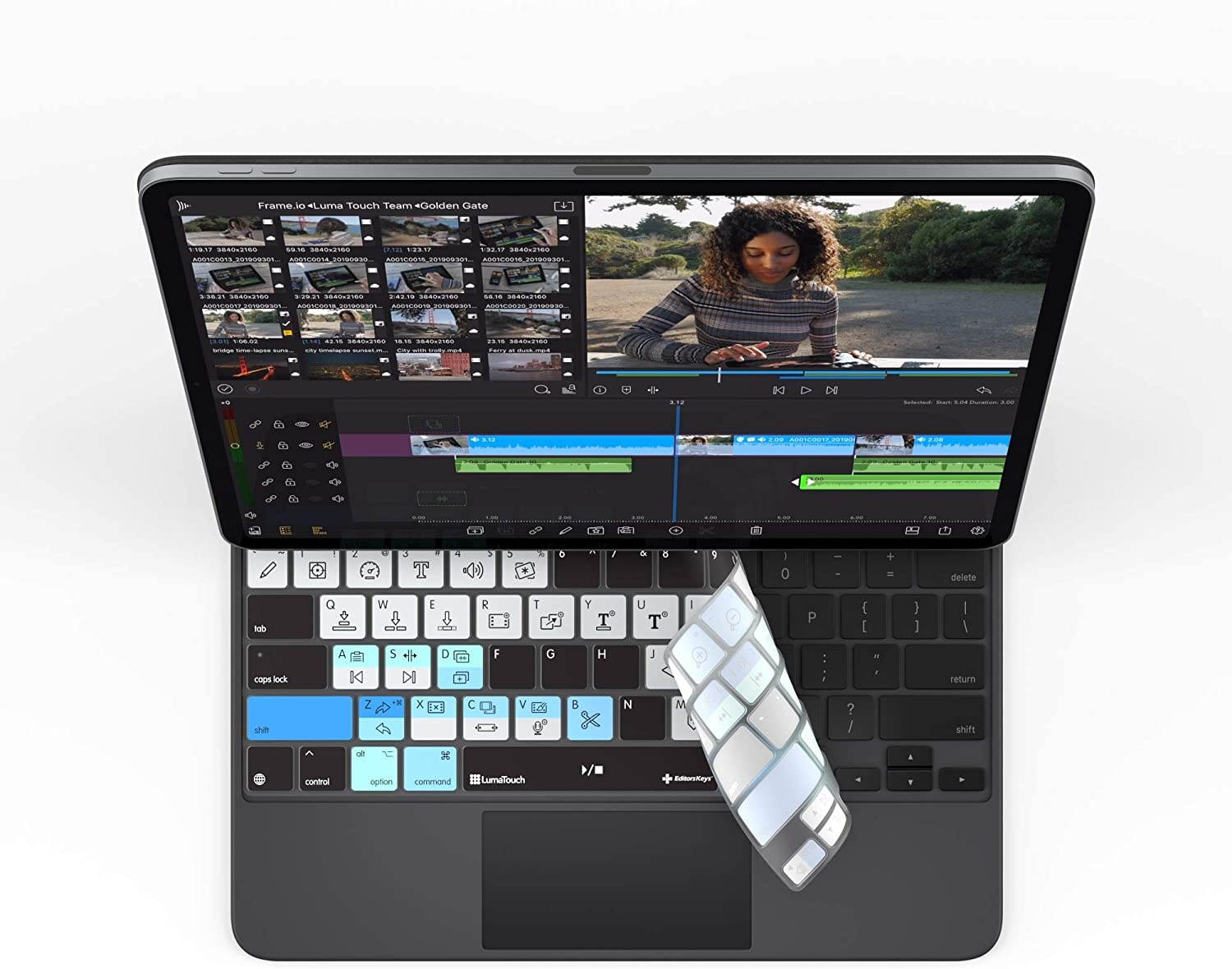 LumaFusion Keyboard Cover for iPad Pro 12" Magic Keyboard Cover | US Version | Does not fit Smart Keyboard