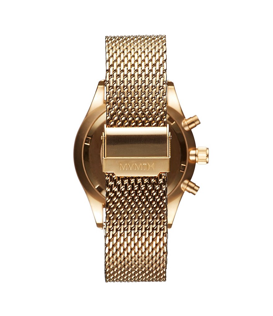 MVMT Men's Eclipse Goldtone Multifunction Stainless Steel Bracelet Watch