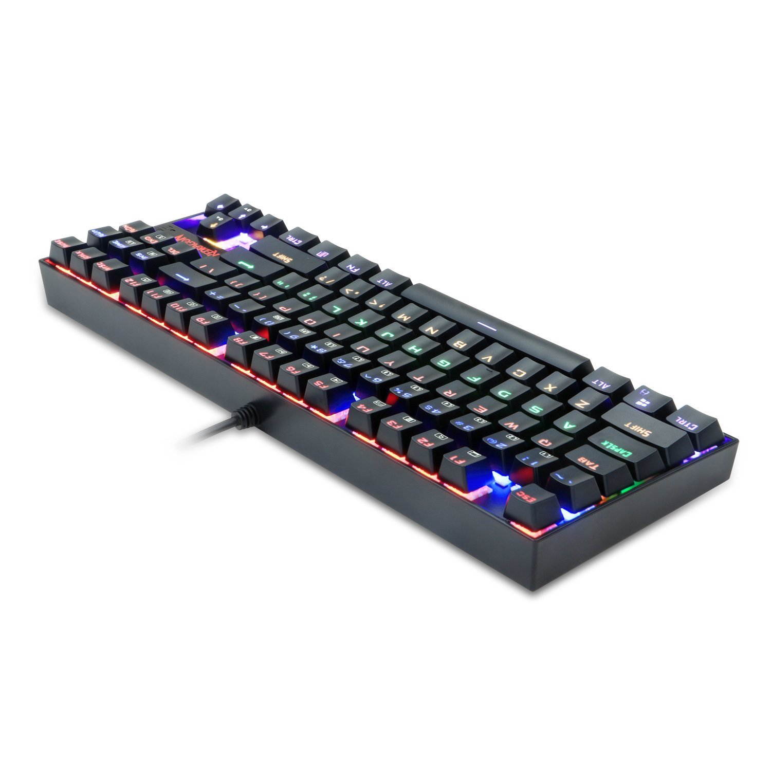 Redragon K552-R KUMARA Rainbow LED Backlit Mechanical Gaming Keyboard (Black)