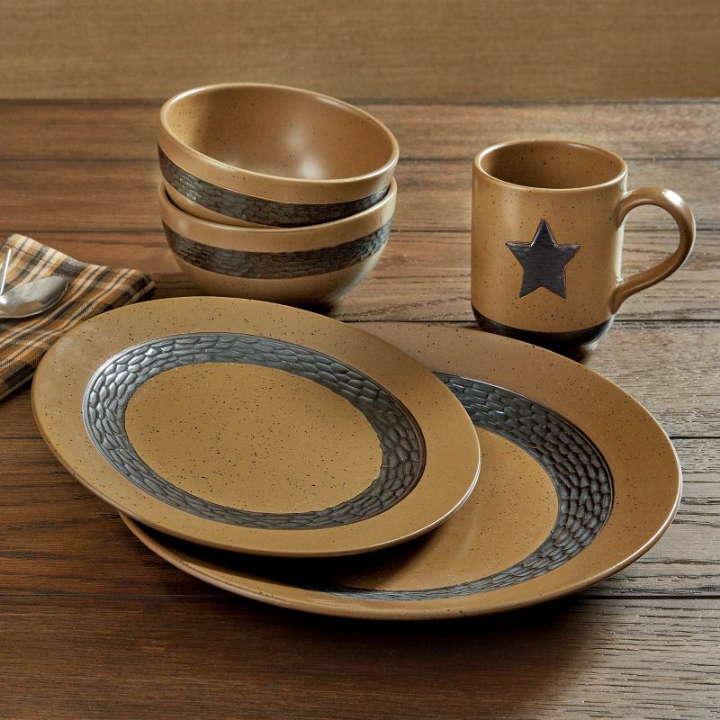 Park Designs Sawmill Star Mug Set - Tan