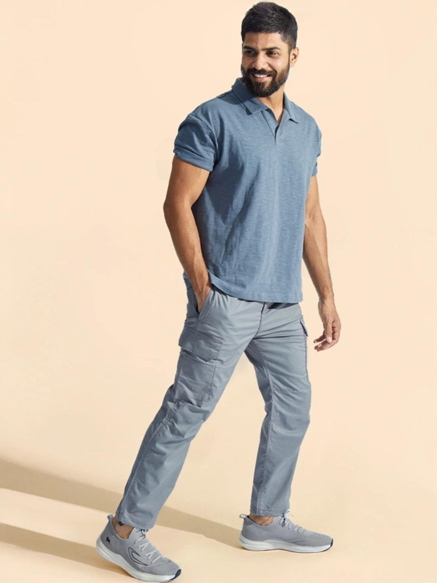 Neemans Men's Whoosh Lite Grey Running Shoes