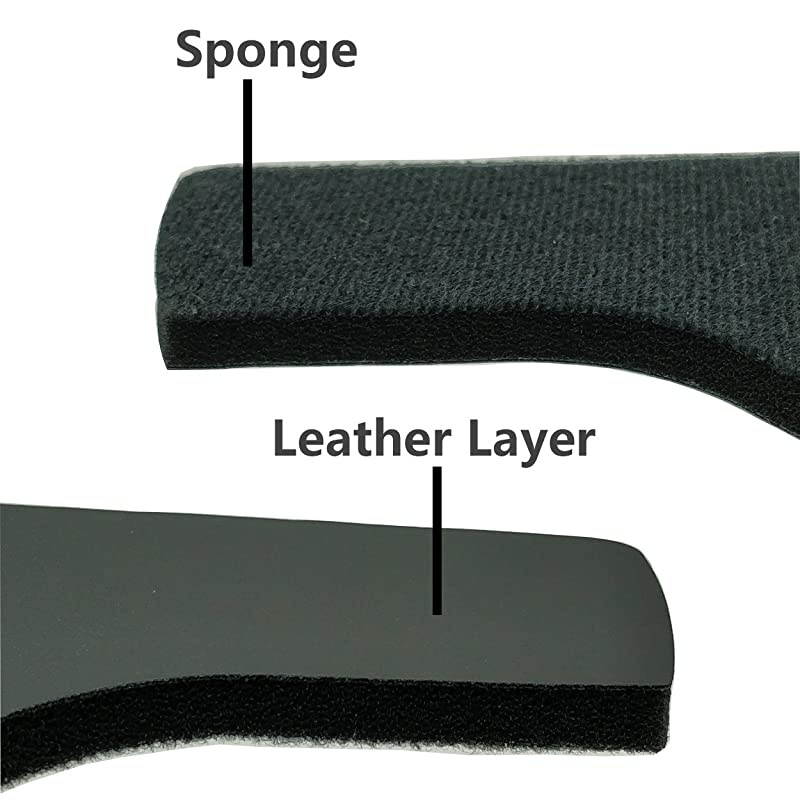 2 Pack  Leather Sponge Cushion Replacement Compatible for HTC Vive HTC Vive Pro VR Deluxe Audio Strap Washable Flexible with Easy Installation