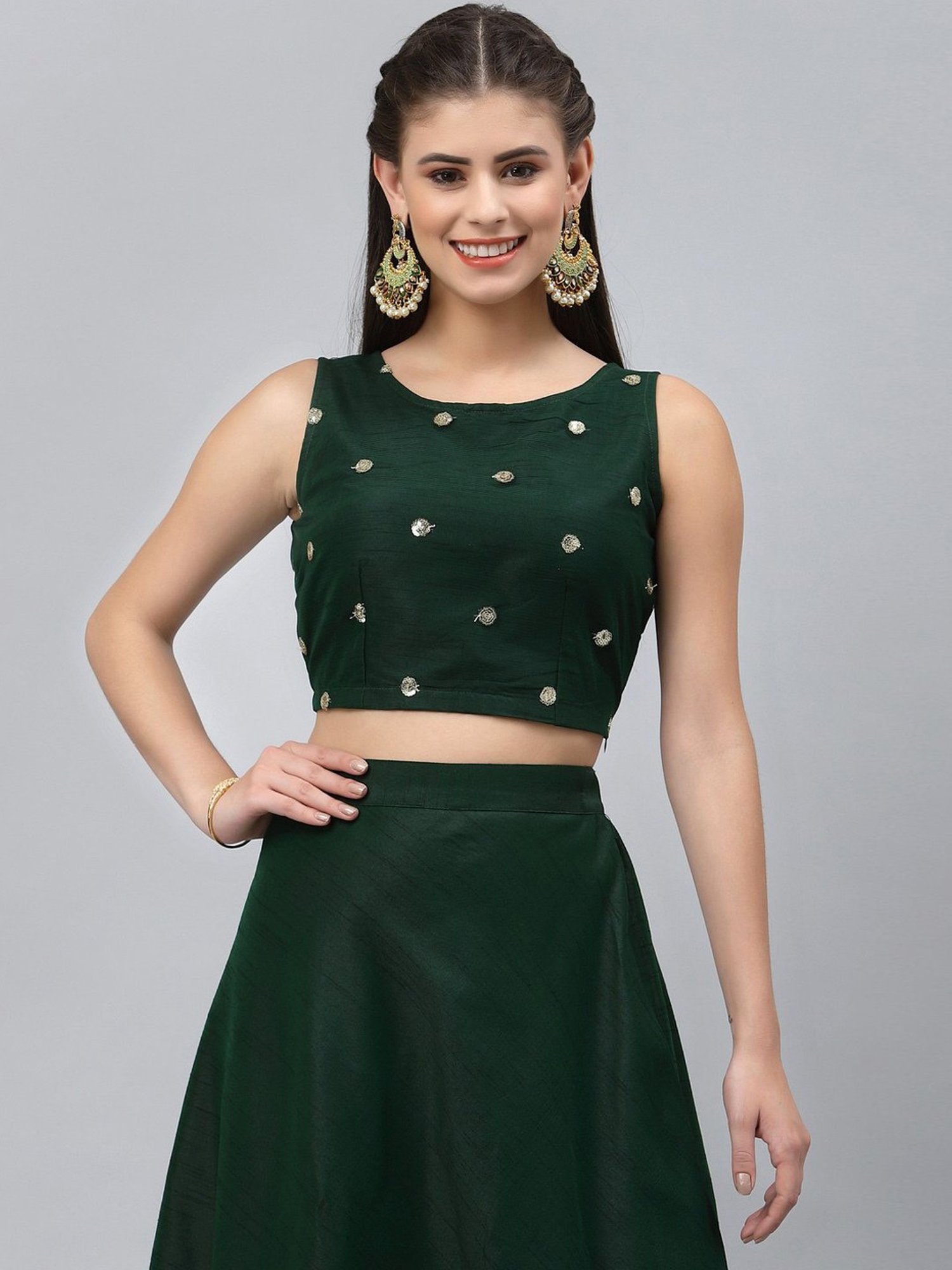 studiorasa Green Embellished Choli