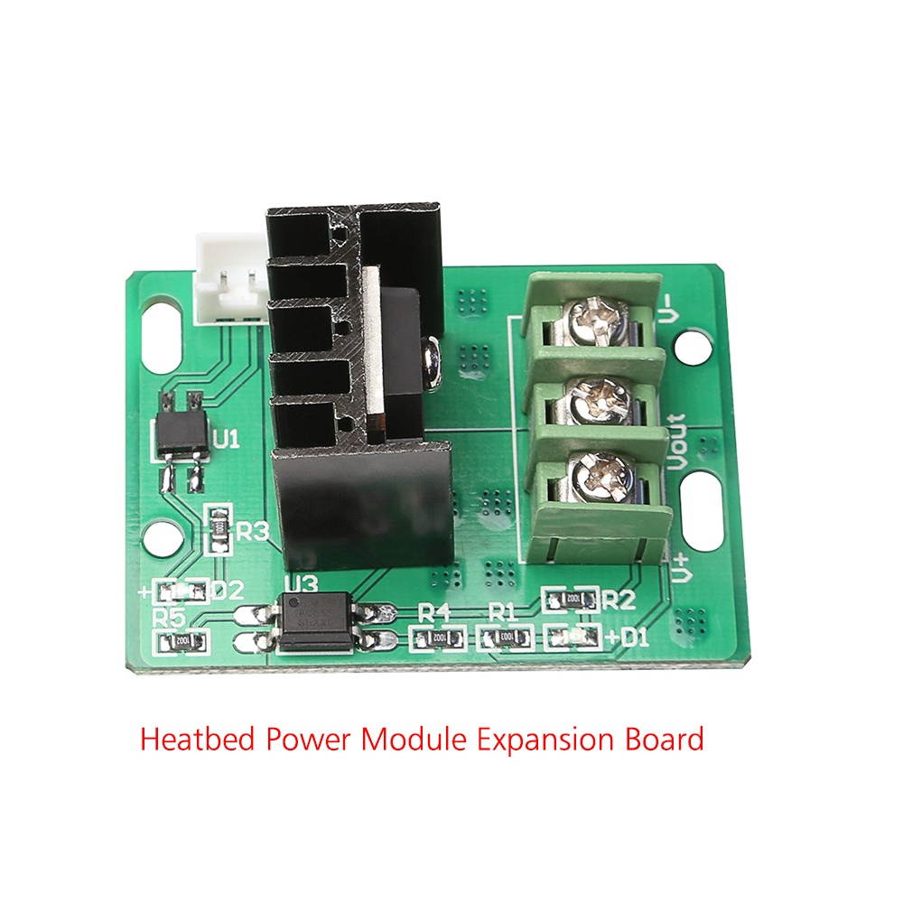 Creality 3D 12/24V Heatbed Heat Bed Power Module Expansion Board Heating Bed Accessories High Power Expansion Module for CR-10/CR-10S Series Mosfet Board 3D Printers Hot Bed 1Pcs