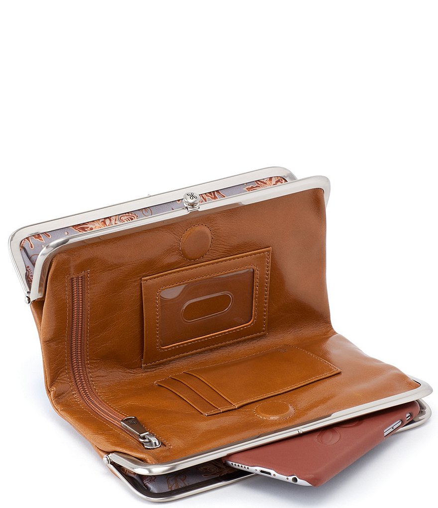 HOBO Original Leather Lauren Double-Frame Clutch Wallet