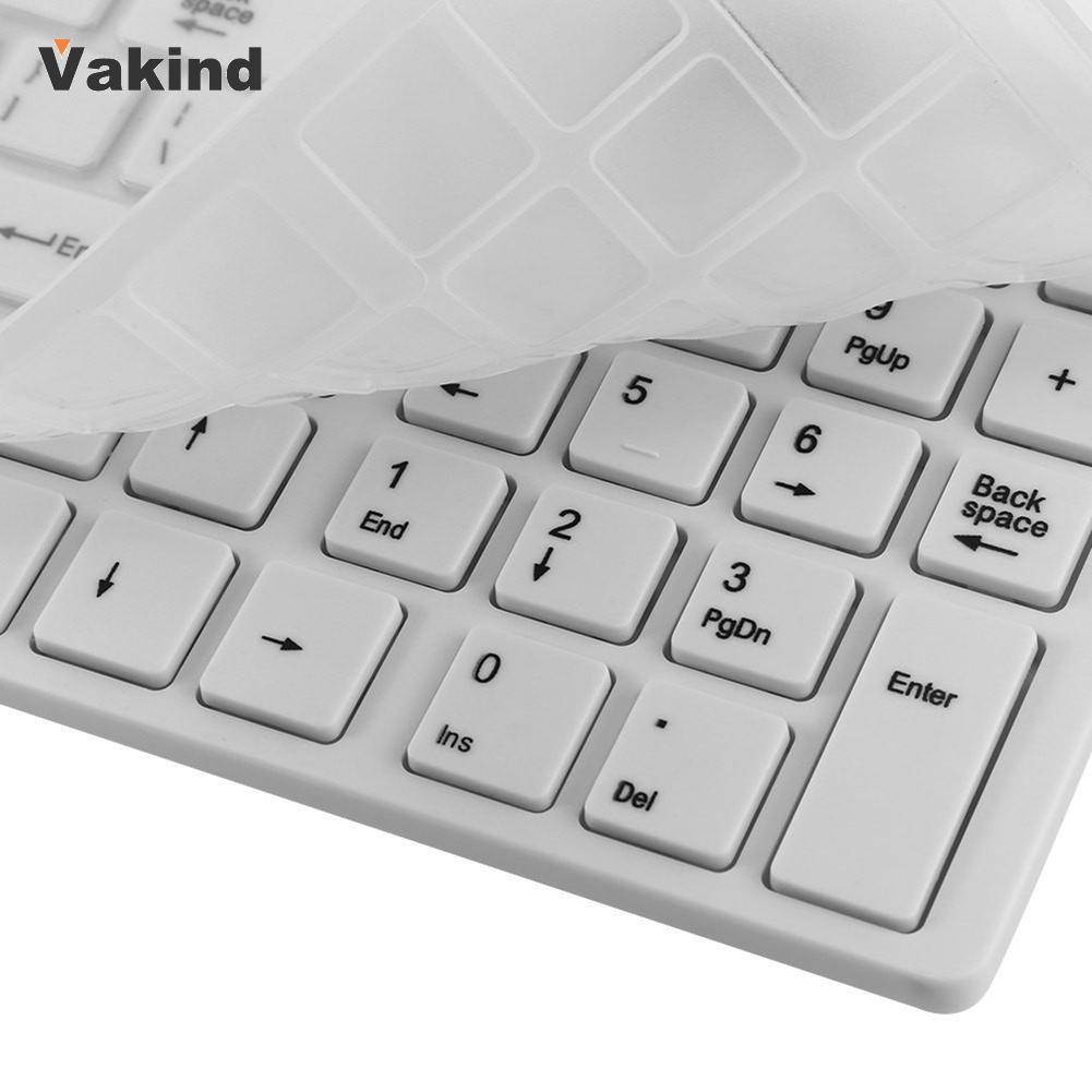 2.4GHz Ultra-thin Optical Wireless Keyboard and Mouse Combo Kit with USB Receiver and Keypad Film for PC Computer
