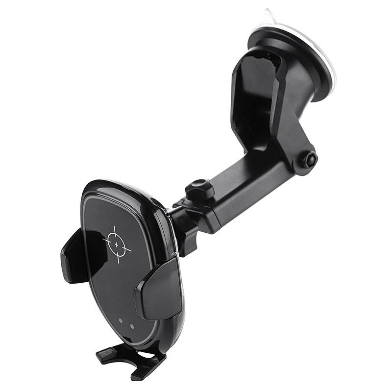 Universal 10W 7.5W 5W Smart Qi Wireless Fast Charge Auto Lock Car Mount Holder for Samsung Mobile Phone Red