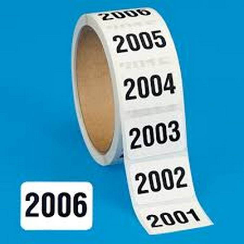 1" x 1-1/2" Numbers 2001-2500 (500 per Roll)