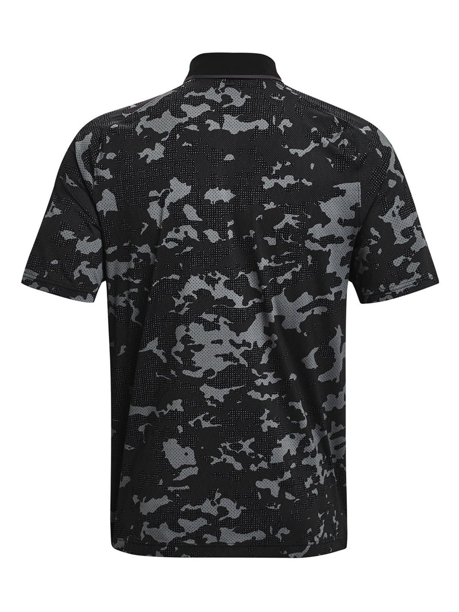 Under Armour Black Regular Fit Camouflage Sports Polo