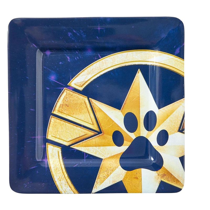 Seven20 Marvel's Captain Marvel Celestial Goose 4-Piece Melamine Plate Set