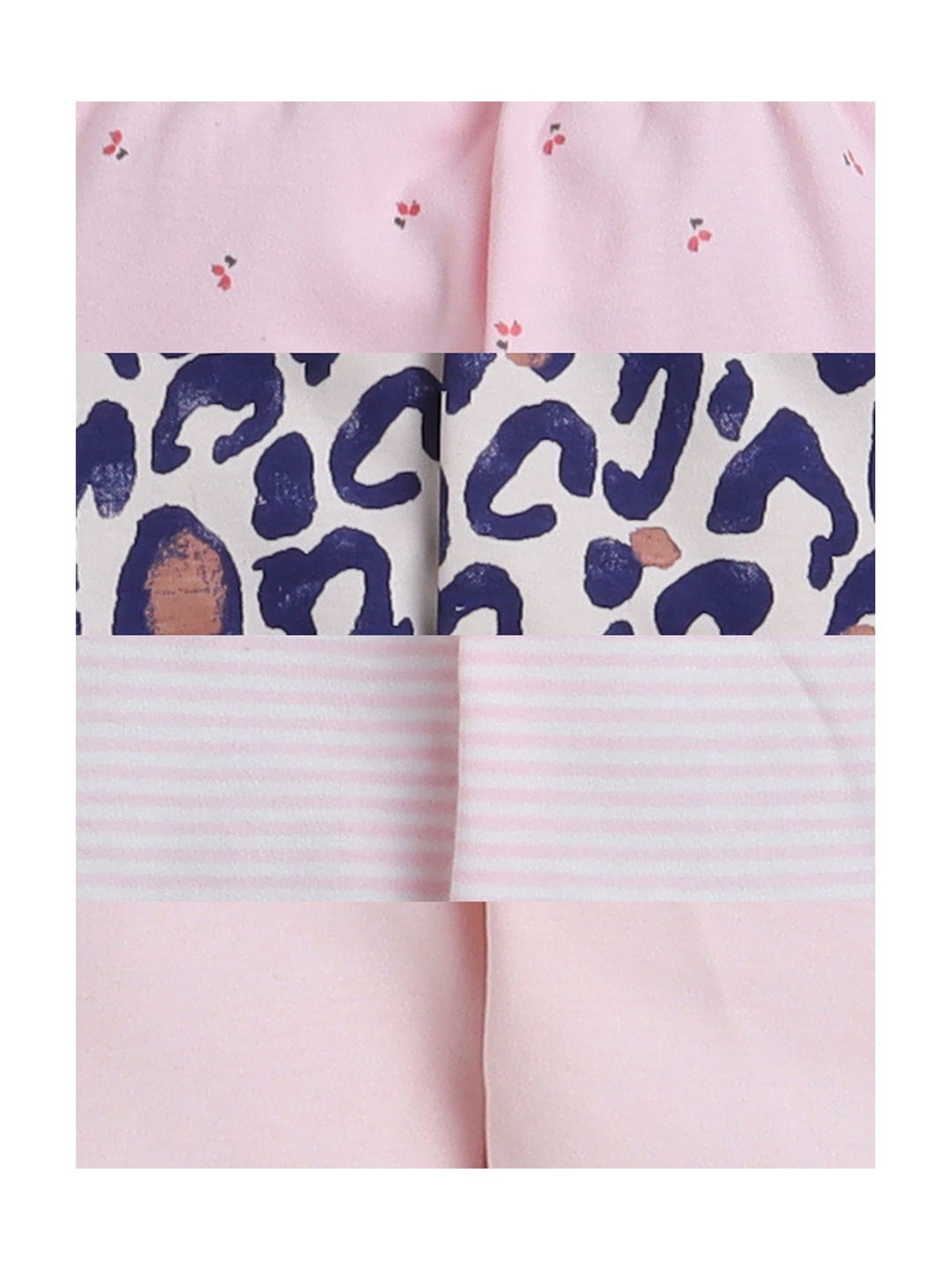 Bumzee Girls Multicolor Printed Pyjamas (Pack Of 4)