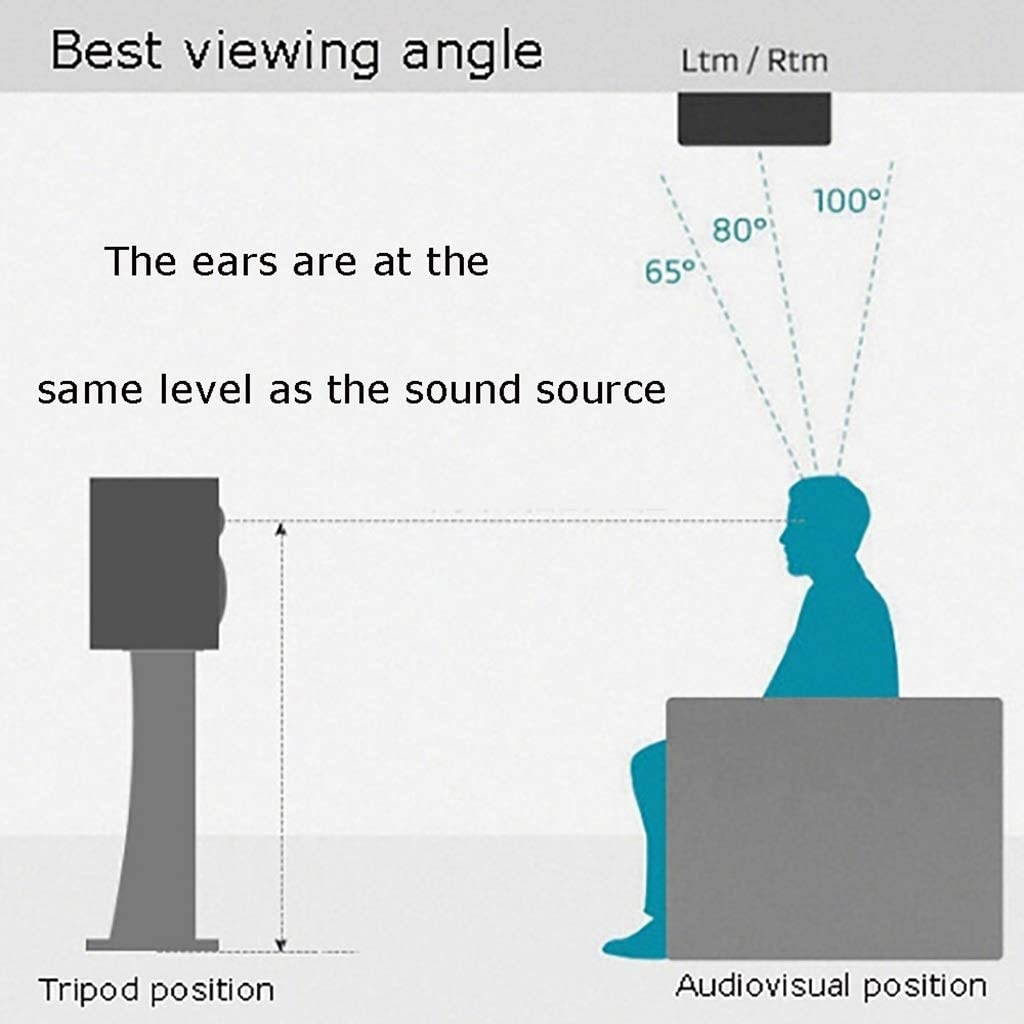 Speaker Stands, Desktop Speaker Base, 30/40/50/60/70CM, for Surround Sound and Book Shelf Speakers, Easy to Assemble. (Color : 2pcs, Size : 30cm)