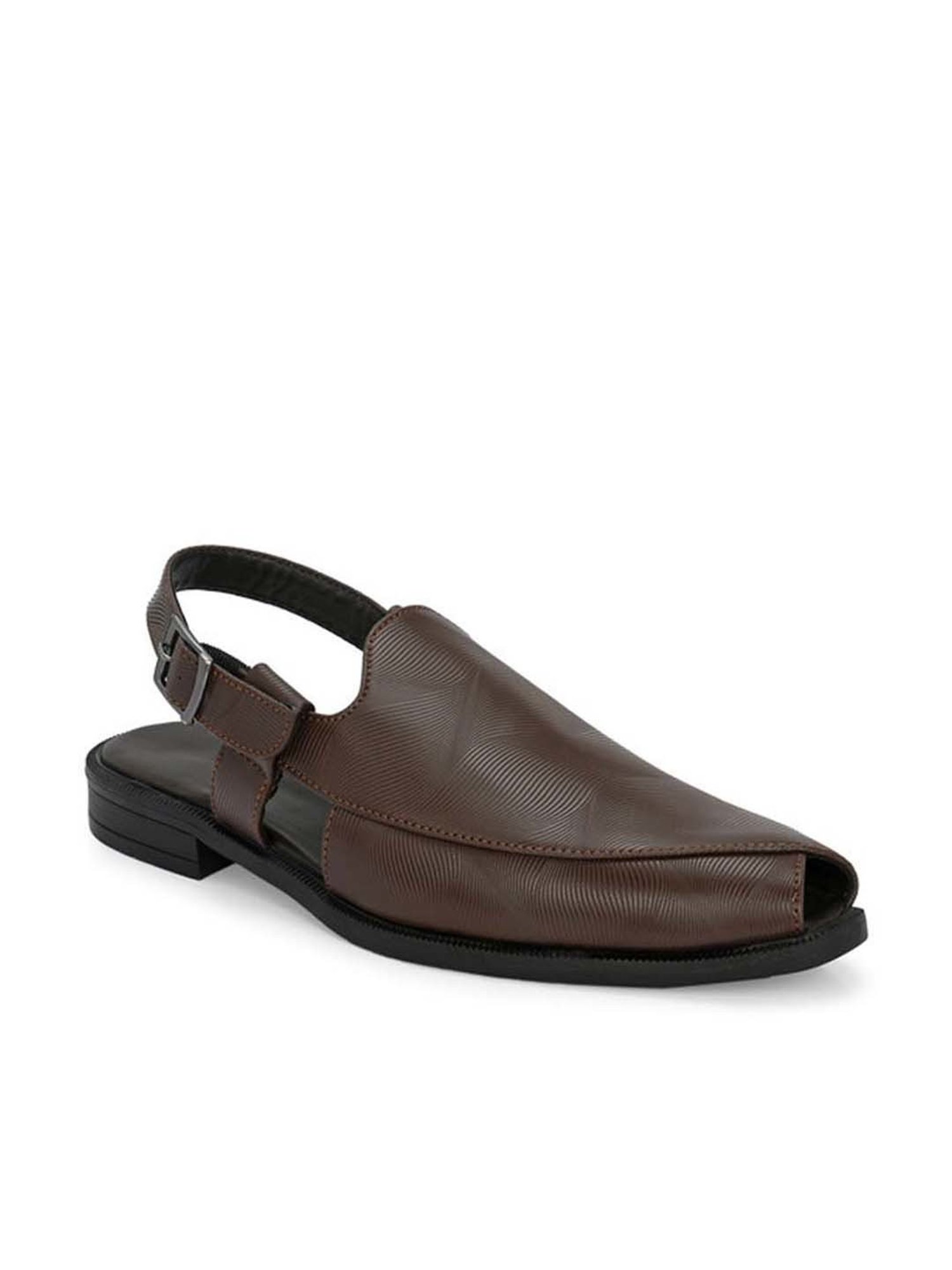San Frissco Men's Brown Back Strap Sandals