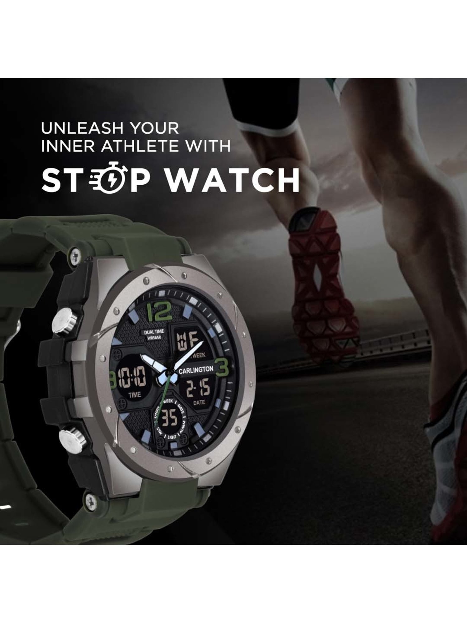 CARLINGTON Endurance 9105 Analog-Digital Watch for Men