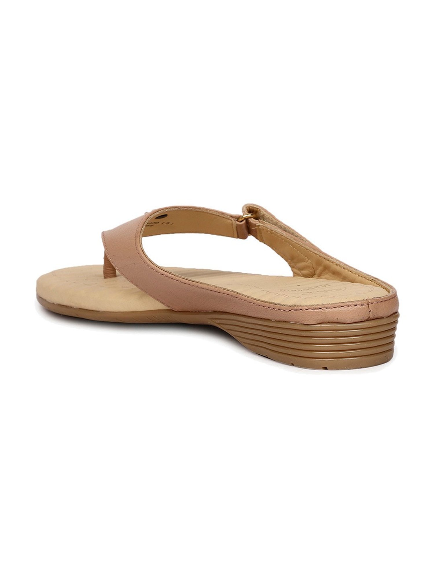 Scholl by Bata Women's Nude Thong Wedges