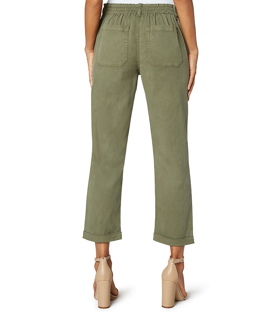 Liverpool Los Angeles Drawstring Rolled Cuff Waistband Utility Pants