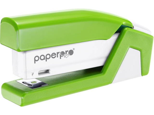 PaperPro 1513 inJOY 20 Compact Stapler 20 Sheets Capacity - 105 Staple Capacity - Half Strip - 1/4" Staple Size - Green