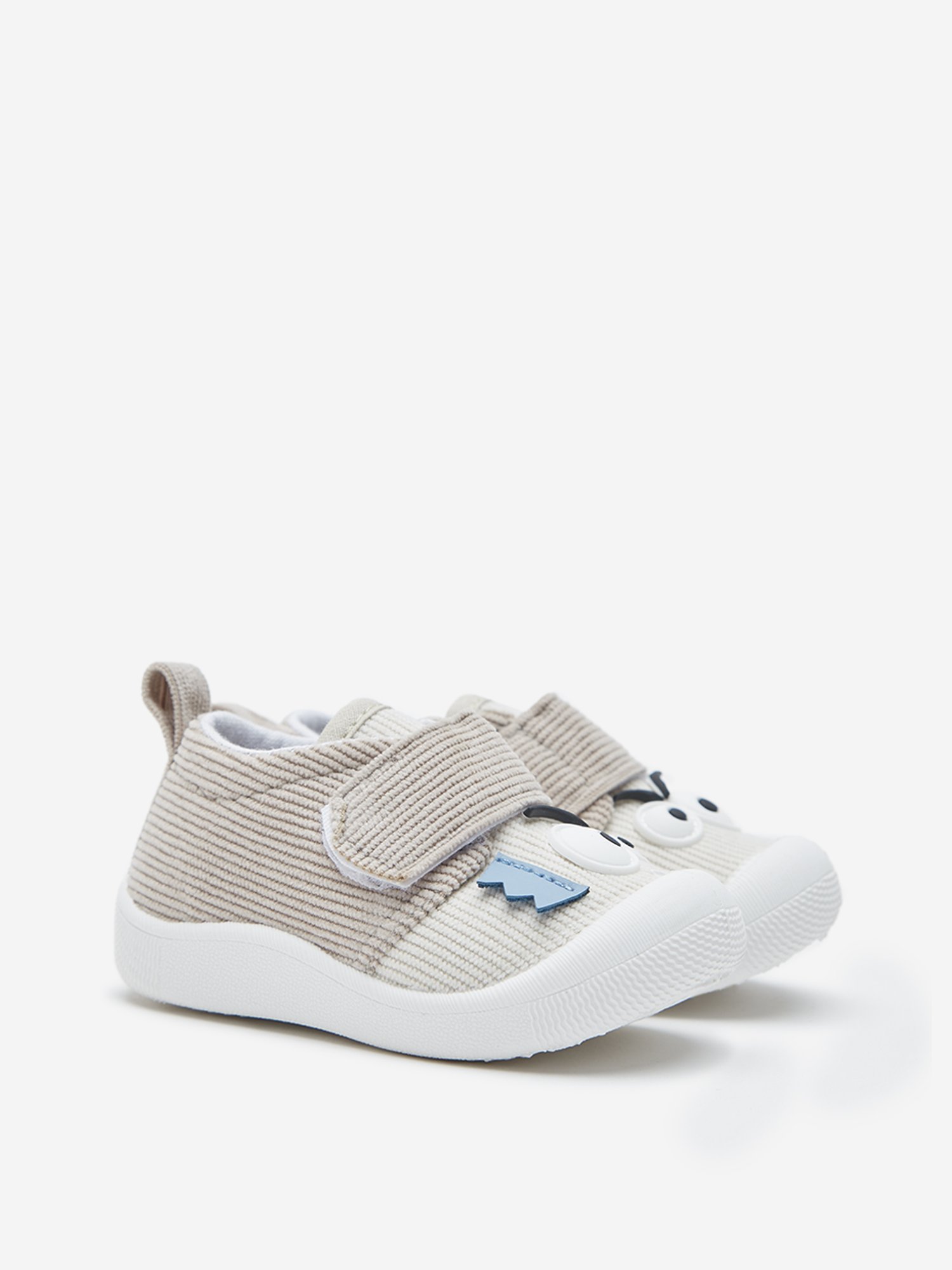 Yellow by Westside Beige Colour-Blocked Velcro Shoes