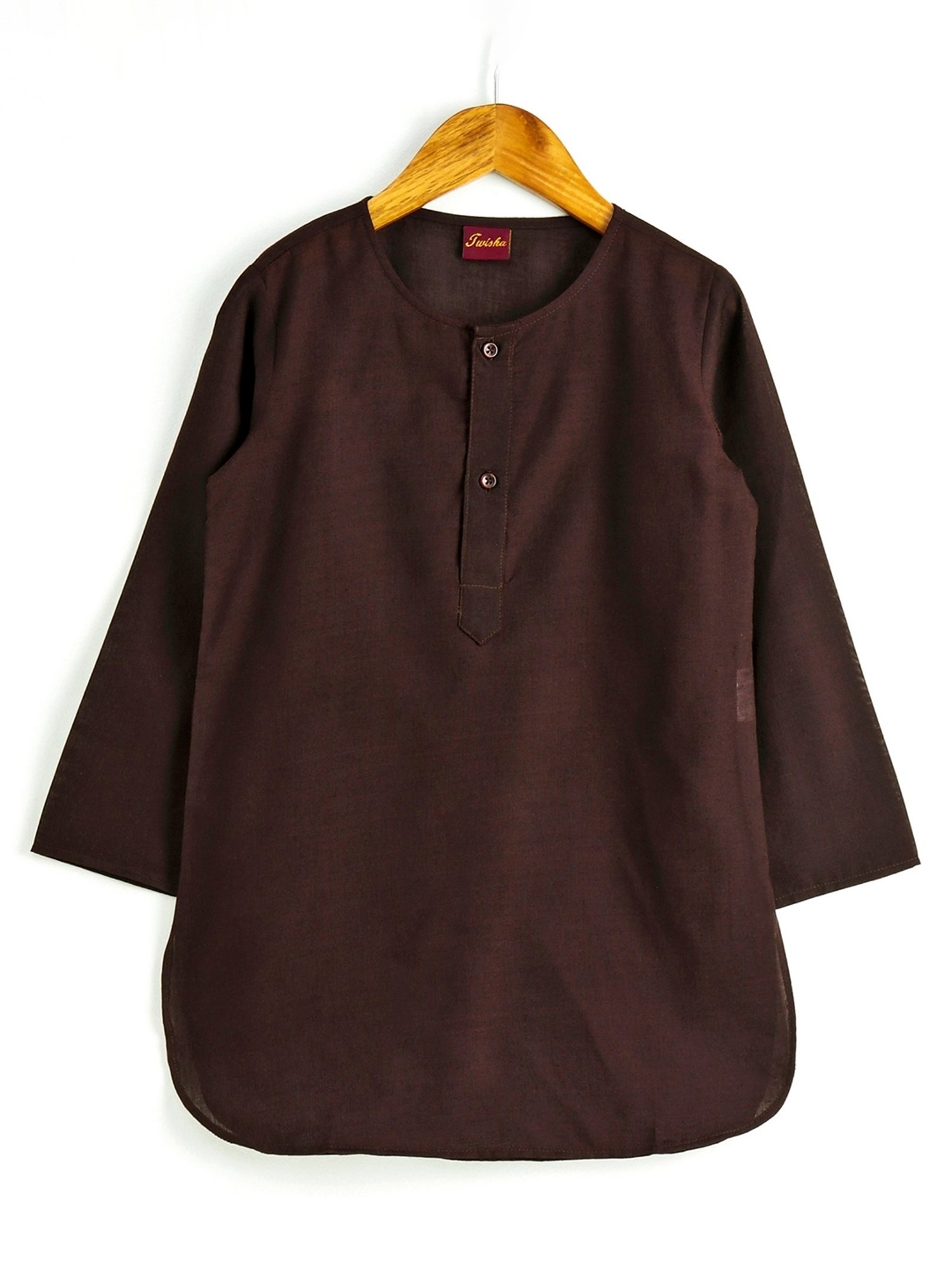 TWISHA Kids Black Kurta Set