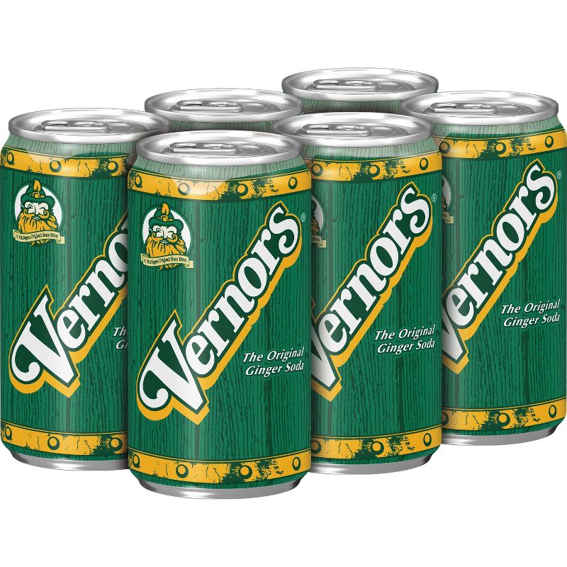 Vernors Ginger Soda - 6pk/7.5 fl oz Cans