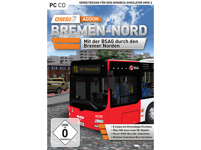 OMSI 2 Add-On E-Bus Hamburg  [Online Game Code]