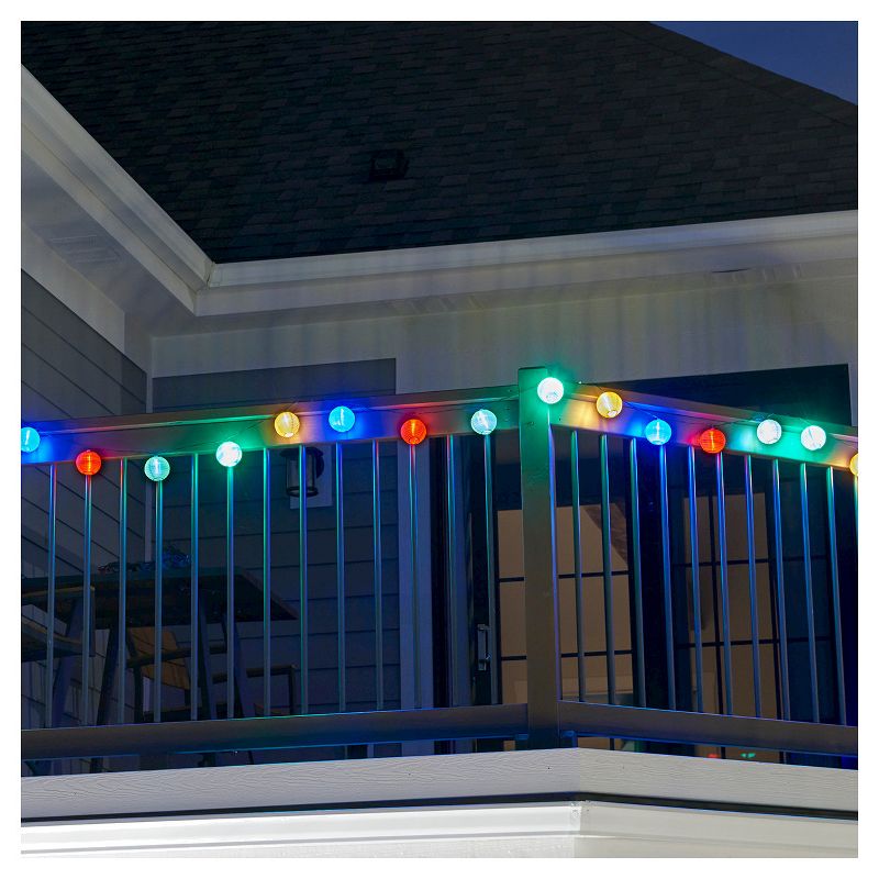 17.9' Smart Living Chinese Outdoor Lantern 20ct. Solar String LED Light