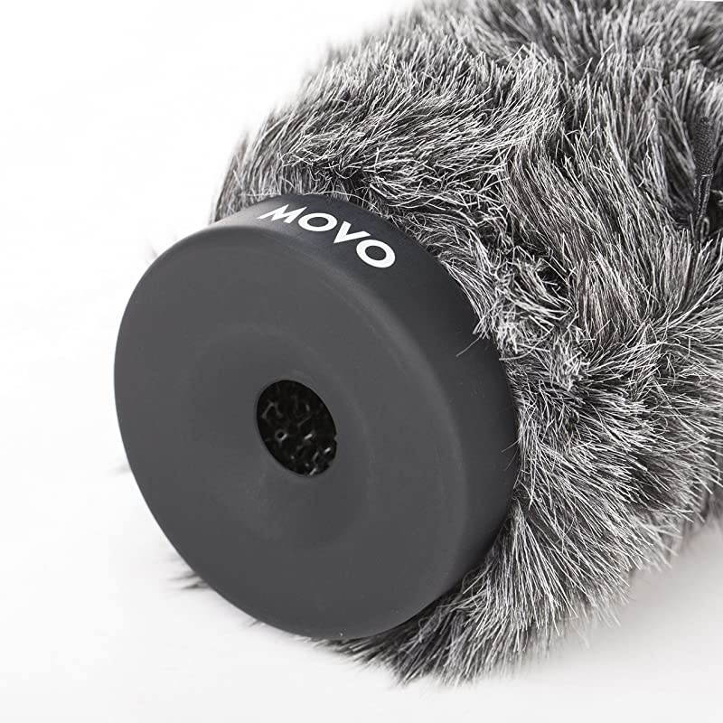 WSG140 Furry Rigid Windscreen for Microphones 1823mm in Diameter and up to 63 16cm Long Dark Gray