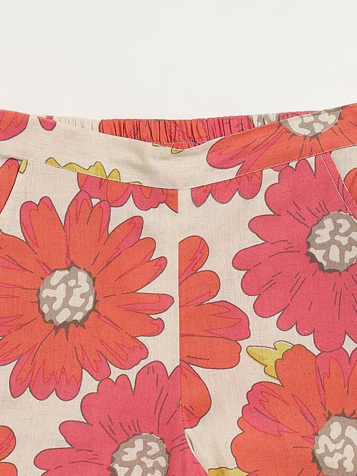 Pantaloons Junior Pink Cotton Embellished Leggings