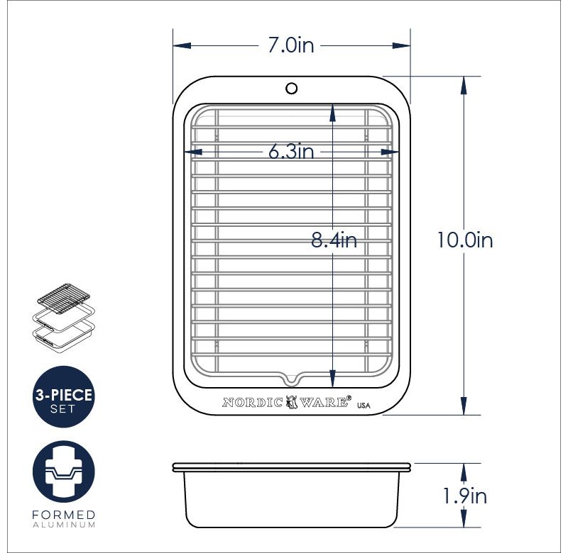 Nordic Ware Compact Overnware 3 pc