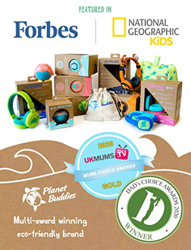 Planet Buddies Bluetooth Speaker, Kids Portable Wireless Speaker (Pink Owl)