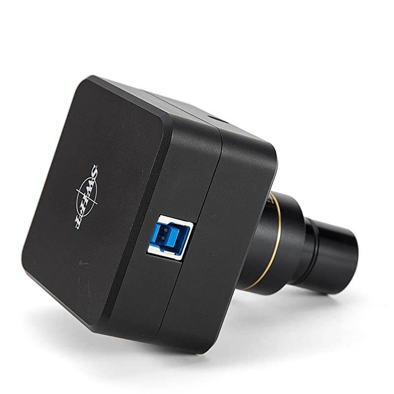 cam 18 Megapixel Camera for Microscopes, with Reduction Lens, Calibration Kit, Eyetube Adapters, and USB 3.0 Cable, Compatible with Windows/Mac/Linux