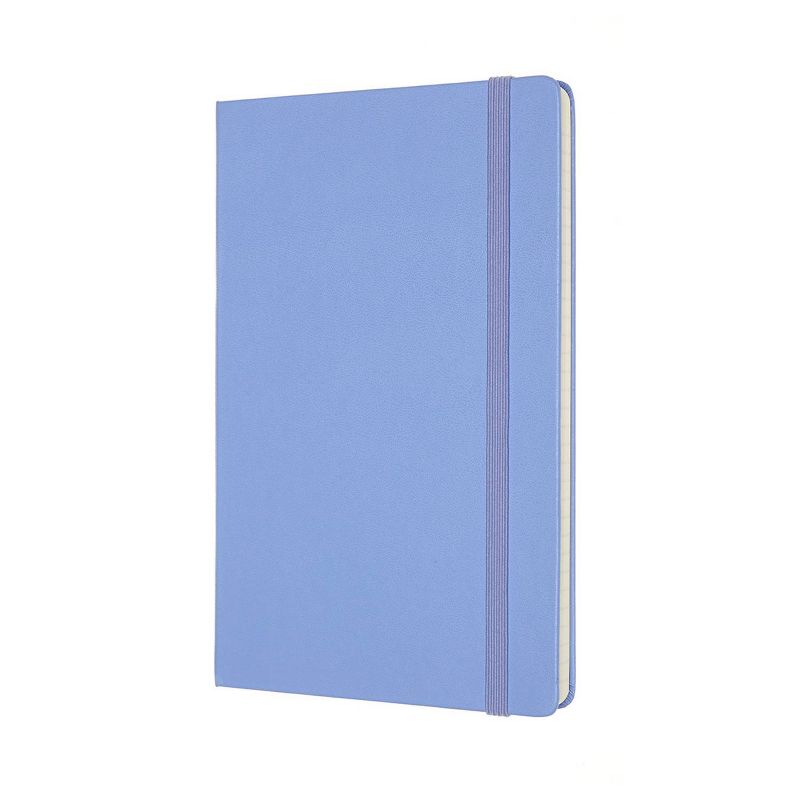 Moleskine Narrow Rule Notebook Hard Cover 8.25"x5" Classic Hydrangea Blue