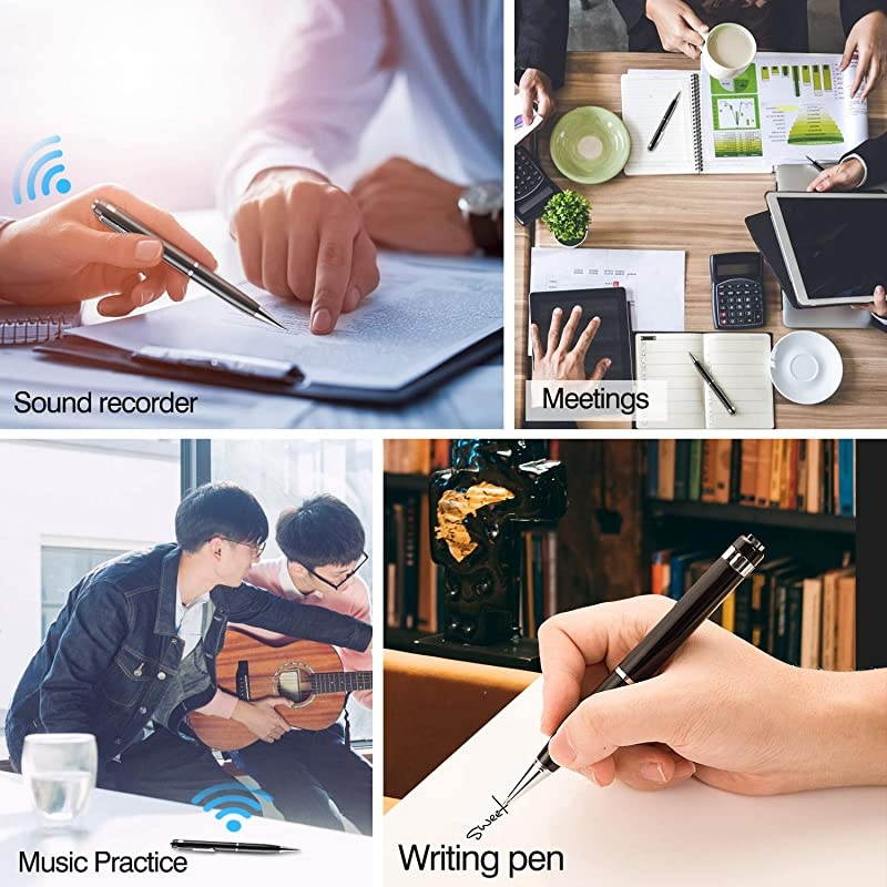 Digital Voice Recorder 16GB Voice Activated Recorder RechargeableMini Audio Recorder Playback MP3 Player for Meeting Lectures