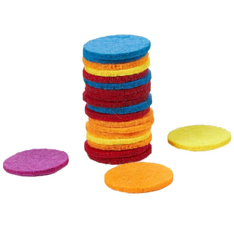 Juvale 1000 Counts Round Felt Circles Embellishments, Felt Ornaments, Arts and Crafts