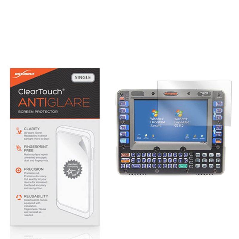 BoxWave Honeywell Thor VM1 Screen Protector, [ClearTouch Anti-Glare] Anti-Fingerprint, Scratch Proof Matte Film Shield for Honeywell Thor VM1