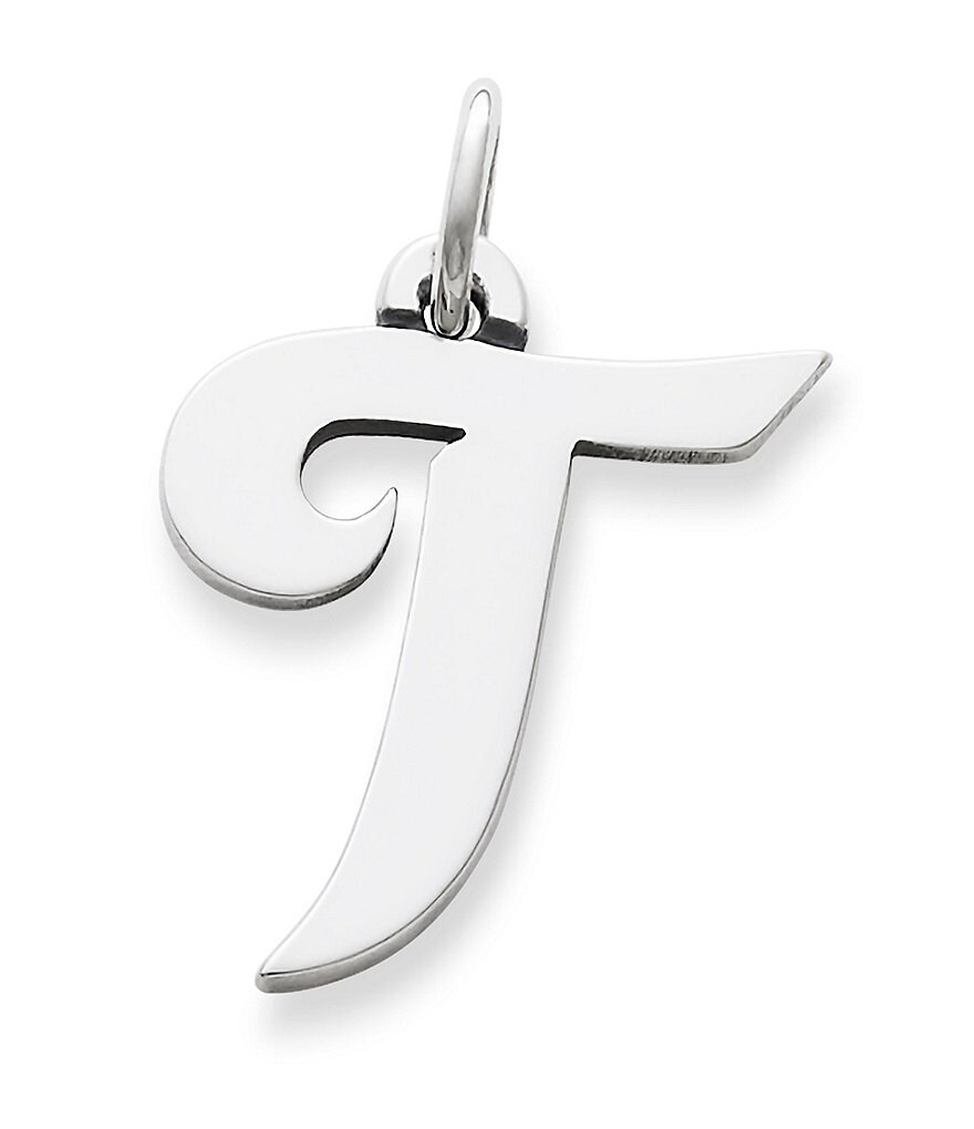 James Avery Large Script Initial Pendant