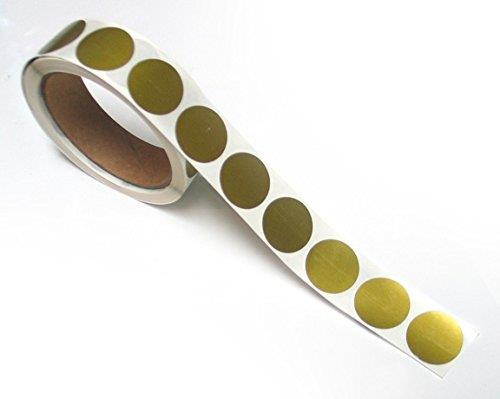 1" Round GOLD Scratch Off Labels Stickers (500)