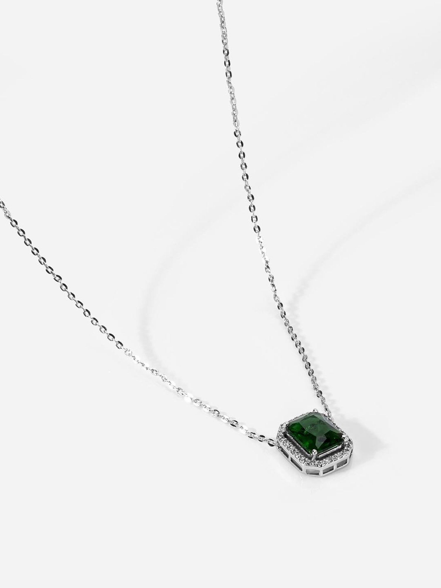 Ornate Jewels 92.5 Sterling Silver Red Ruby Necklace for Women