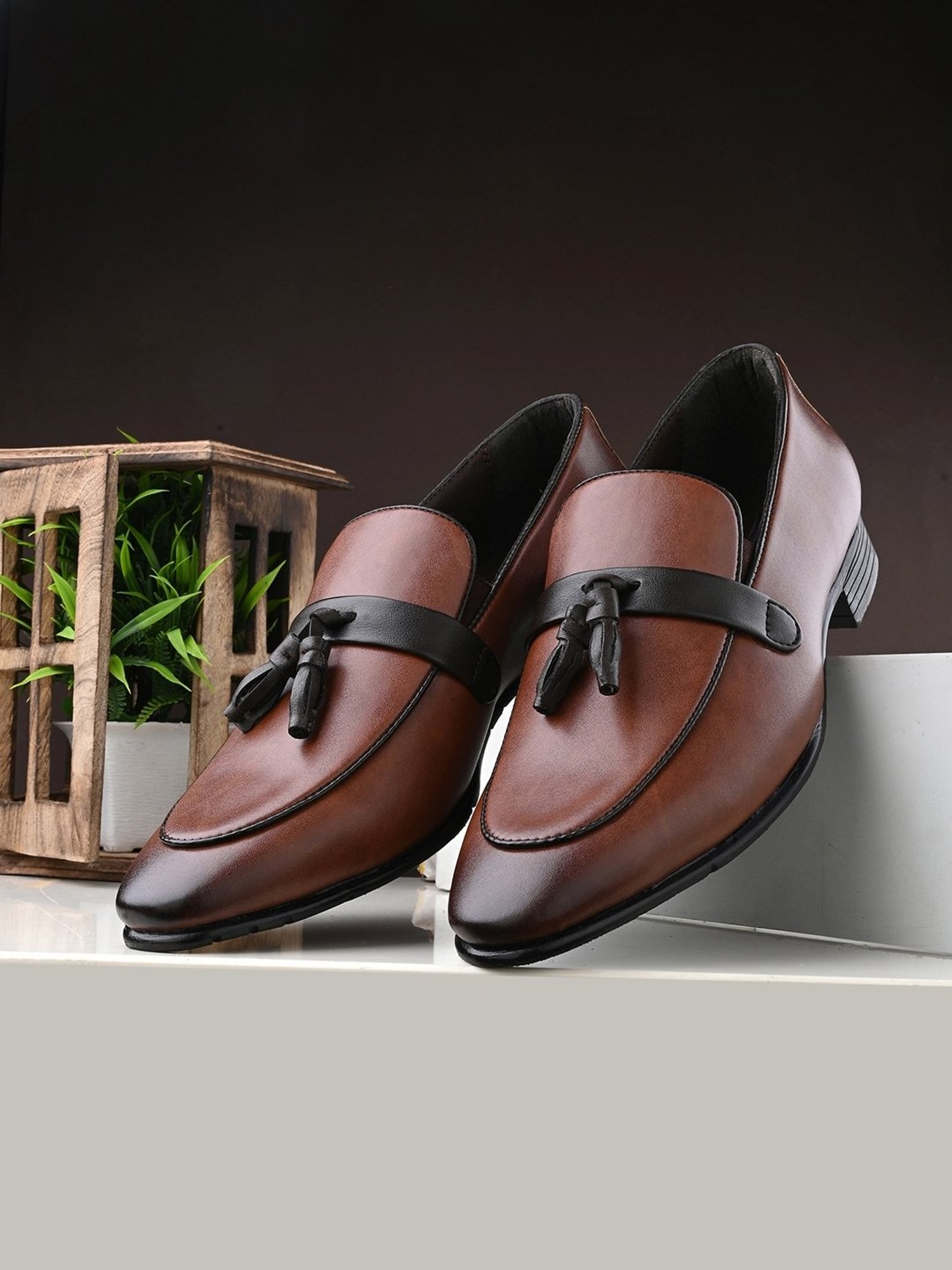 Giorgio Men's Brown Formal Moccasins