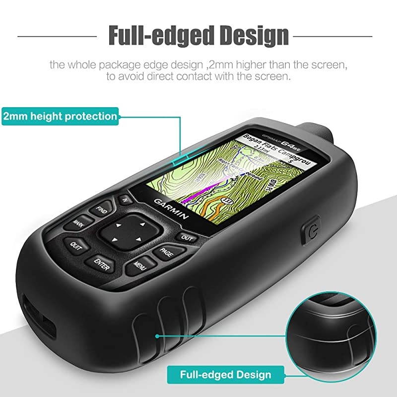 Case for Garmin GPSMAP 62 62s 62st 62sc 62stc 64 64s 64st 64sc 64x 64sx 64csx Silicone Protective Cover Handheld GPS Navigator Accessories Black