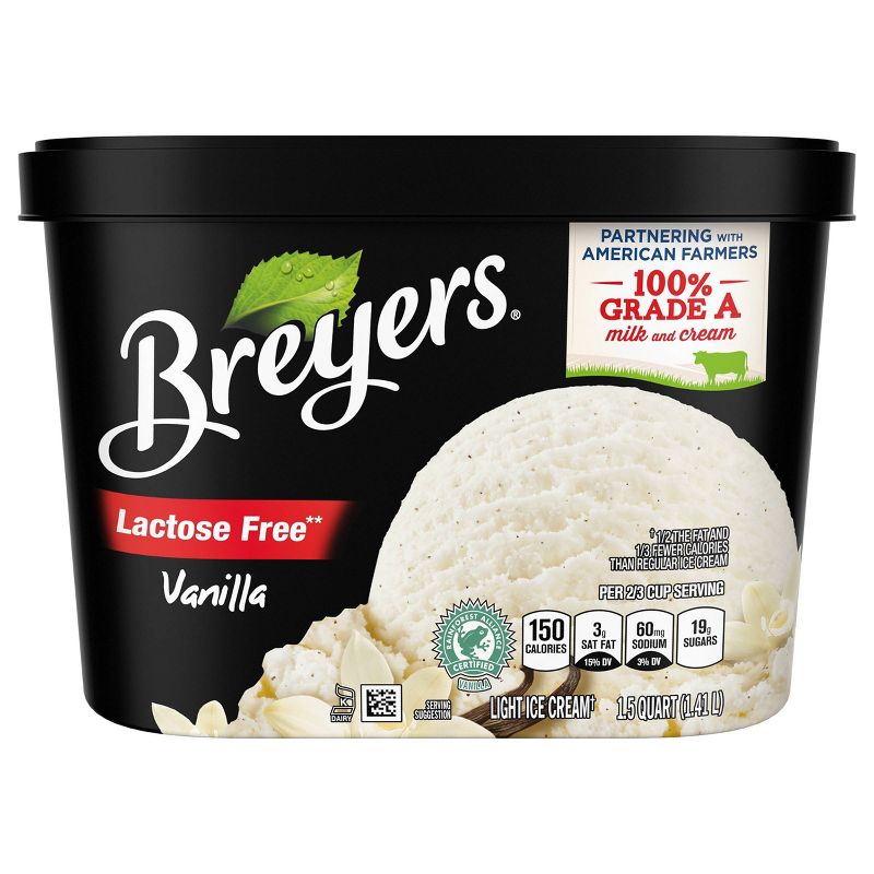 Breyers Lactose Free Vanilla Ice Cream - 48oz