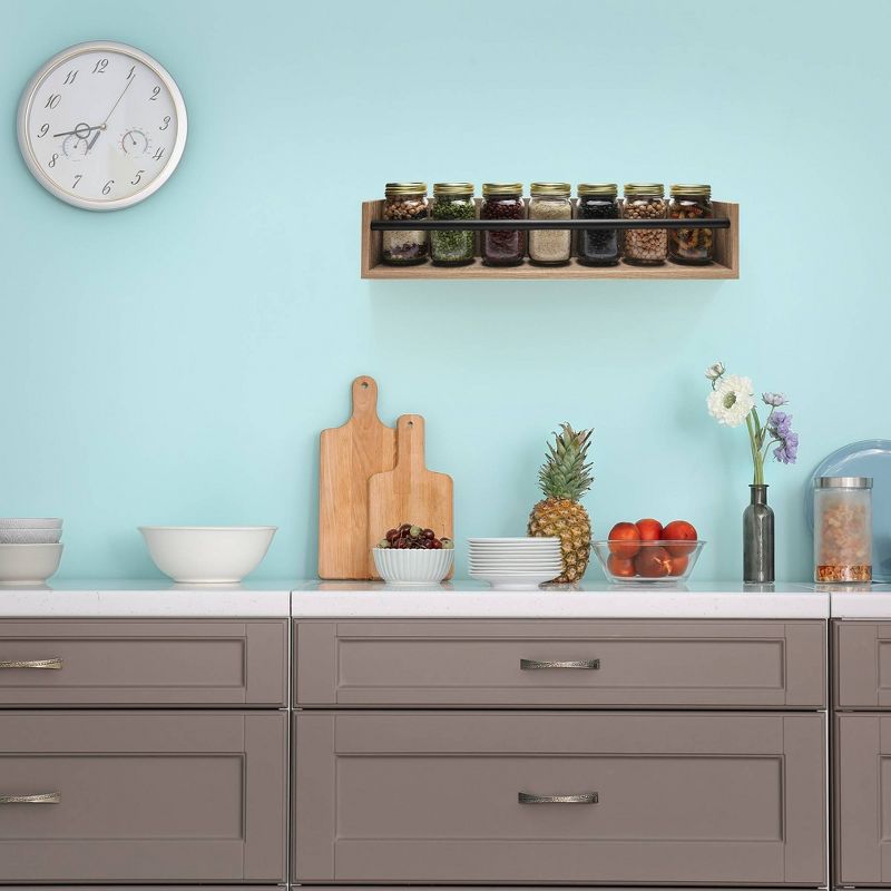 24" x 10" Utility Rack Shelf White Oak - InPlace