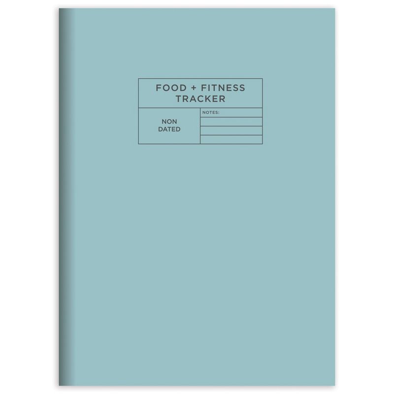 Undated Food + Fitness Tracker 7" x 10.25" - Blue