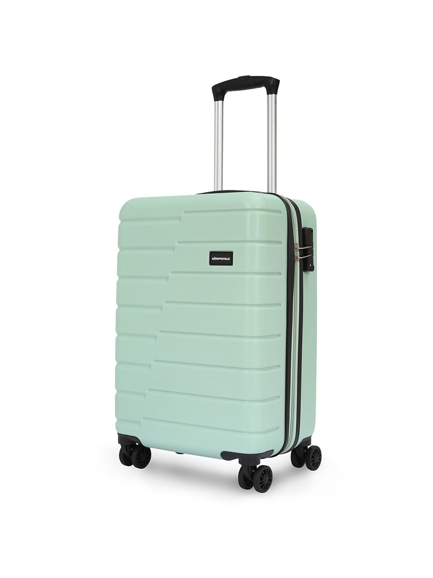 Aeropostale Stout Green Textured Hard Cabin Trolley Bag - 24 cm