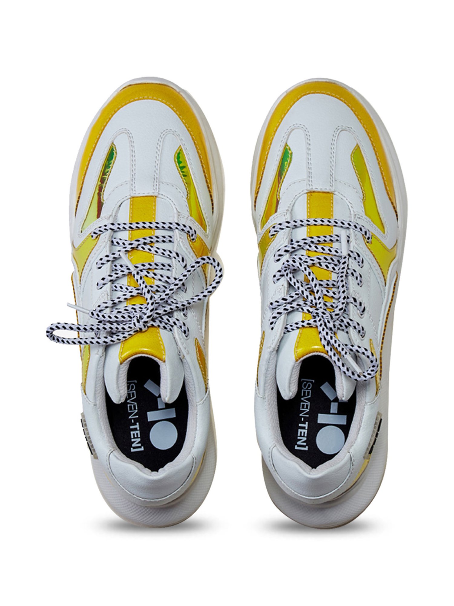 7-10 Women's White & Yellow 307 Summer Collection Sneakers