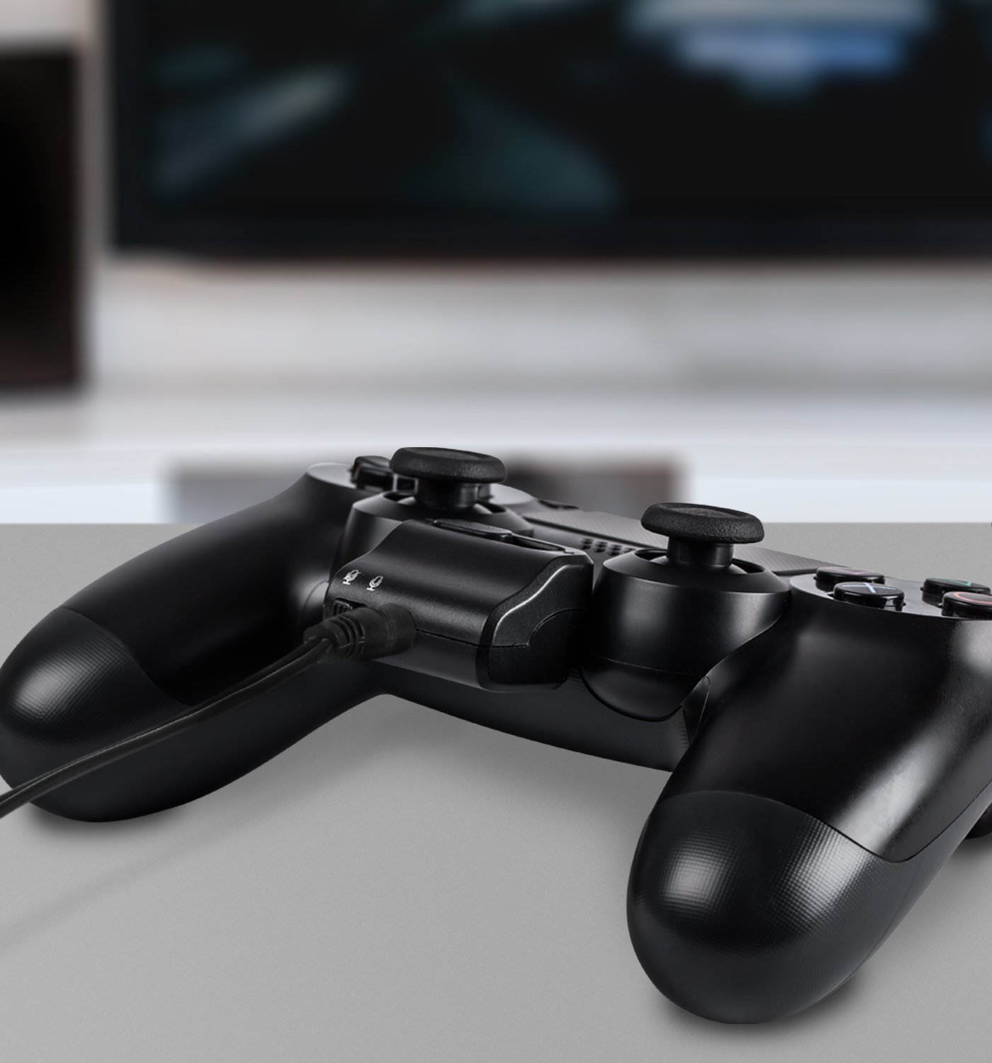 Headset Audio Control for PS4 DualShock Controller, Fosmon [Volume Slider | Mic Mute] 3.5mm TRRS Jack PC Gaming Headphone Audio Adapter for Playstation 4 Joystick