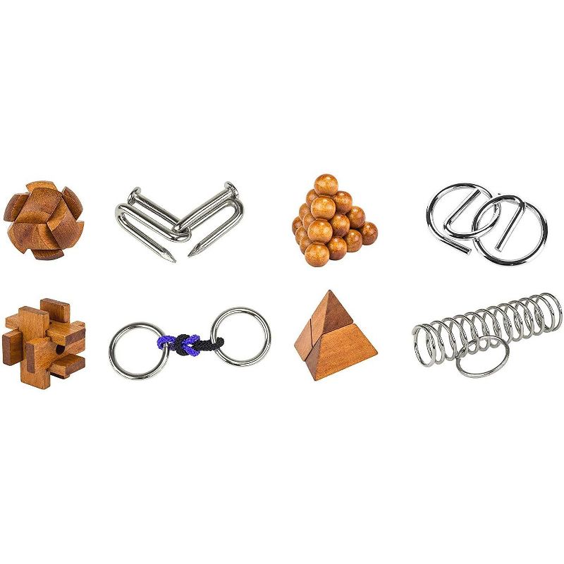 Professor Puzzle Great Minds Brain Teaser Puzzle 8 Piece Set