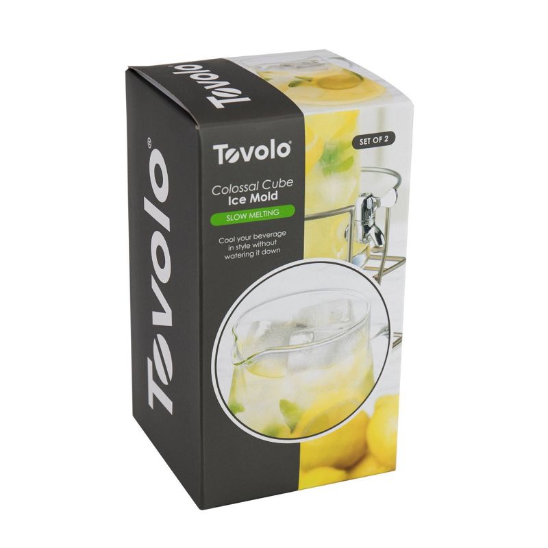 Tovolo Colossal Cube Ice Molds (Set of 2) Charcoal