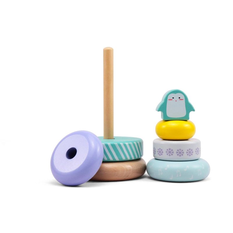 Leo & Friends Penguin Stacking Toddler Ring Tower